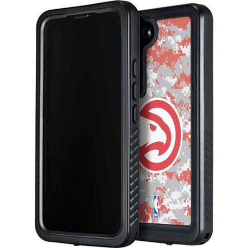NBA Atlanta Hawks Digi Camo Galaxy S24 Plus Waterproof Case